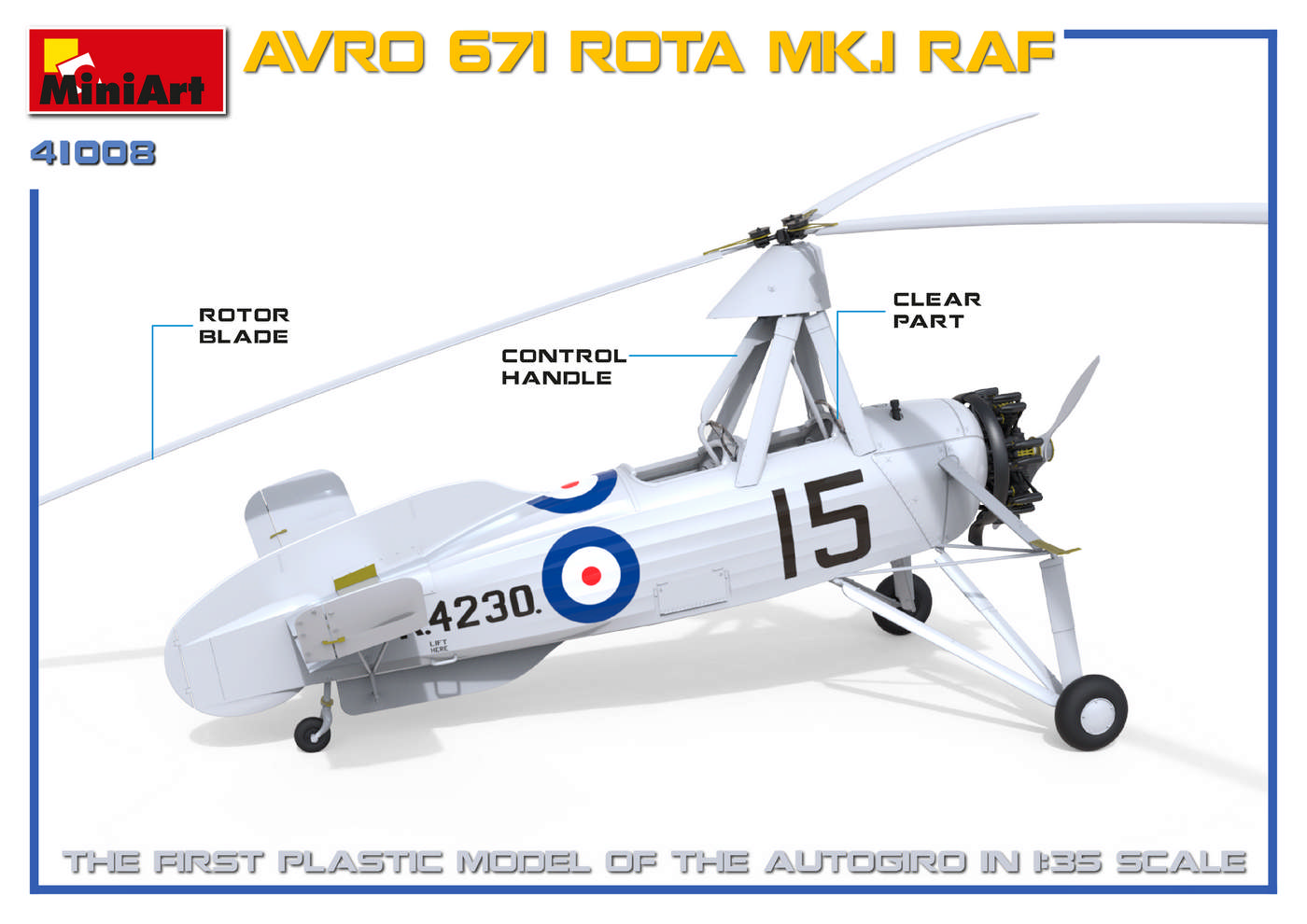 ak-interactive-1-35-avro-671-rota-mk-i-raf-kit-di-modellismo-autogiro image 8