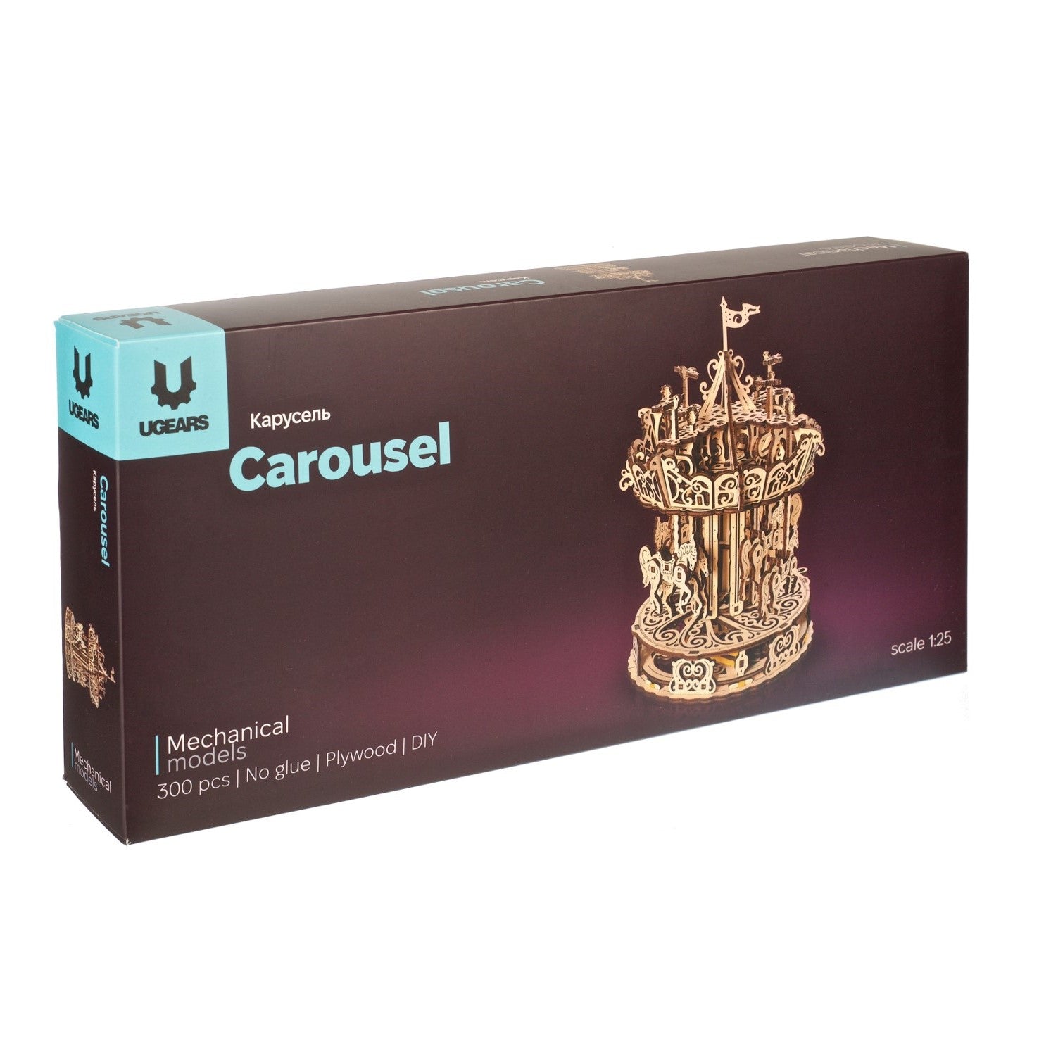 ugears-carousel-kit-modellismo-in-legno-meccanico image 5