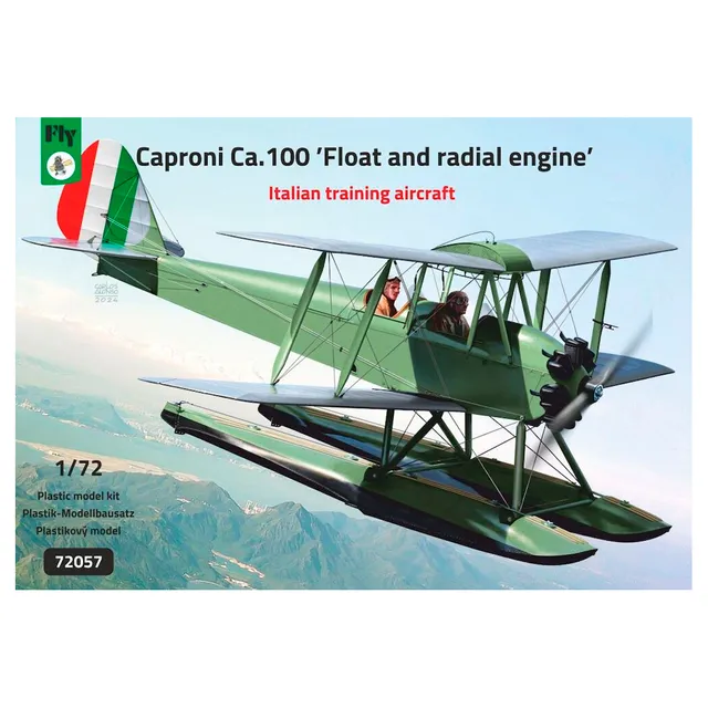 ak-interactive-1-72-caproni-ca-100-float-and-radial-engine-kit-modellismo-da-cos image 1