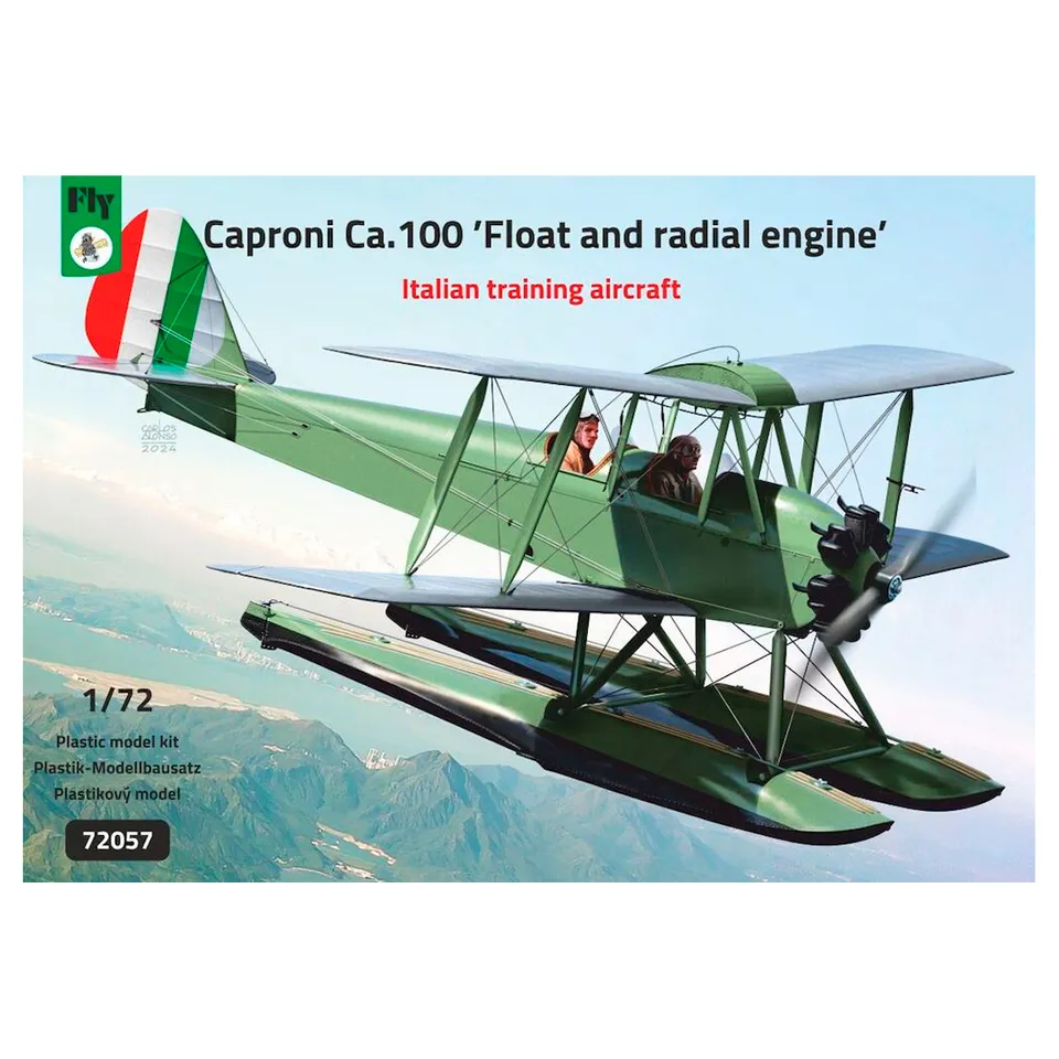 ak-interactive-1-72-caproni-ca-100-float-and-radial-engine-kit-modello-aereo image 1