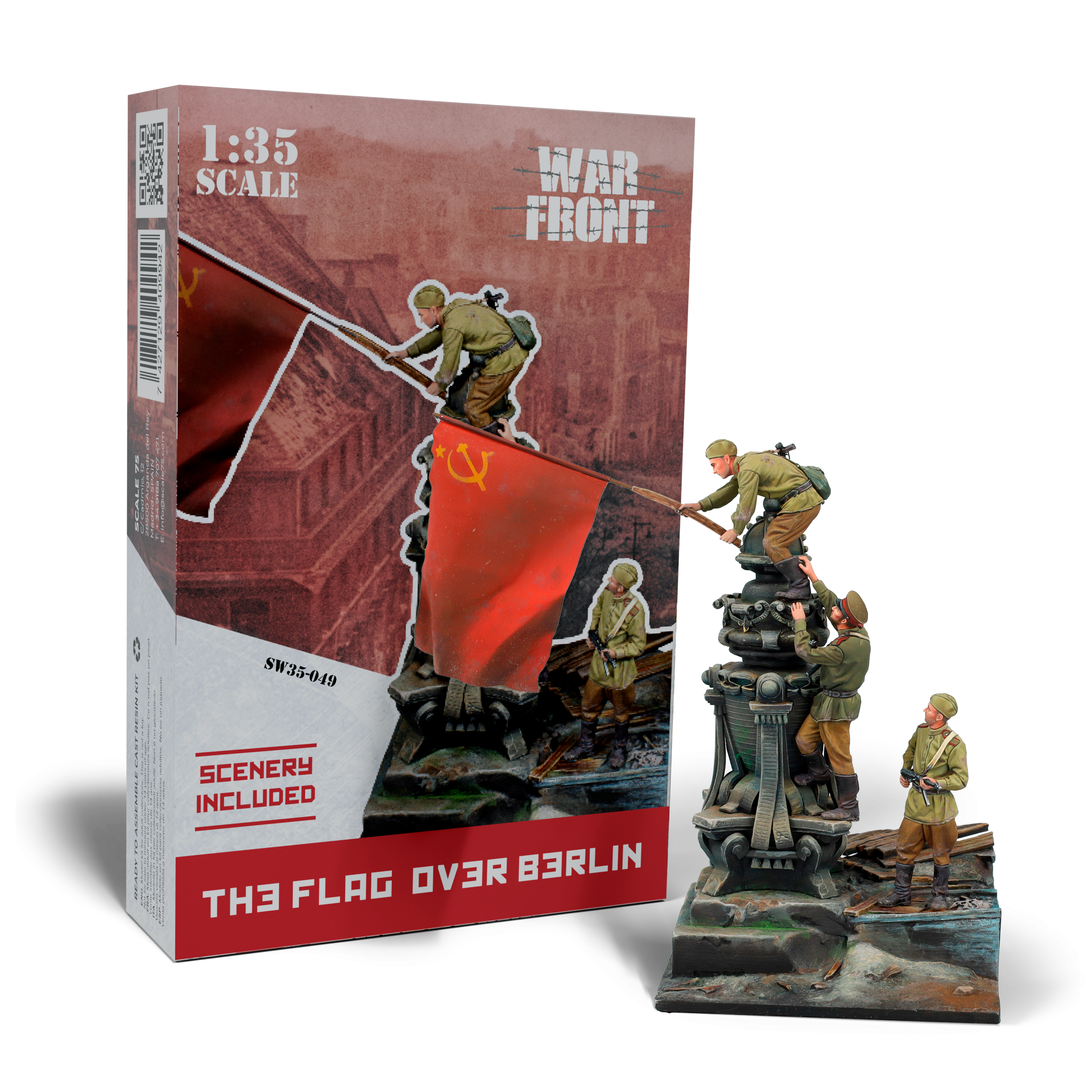scale75-the-flag-over-berlin-figura-in-resina-1-35-da-montare-e-dipingere image 1