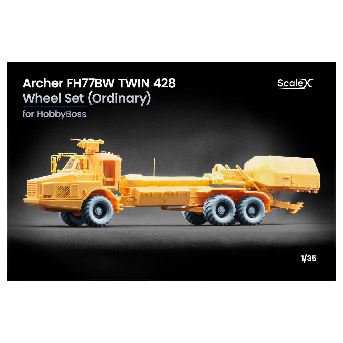 ak-interactive-archer-fh77bw-twin-428-ordinary-wheel-set-1-35-set-ruote image 1