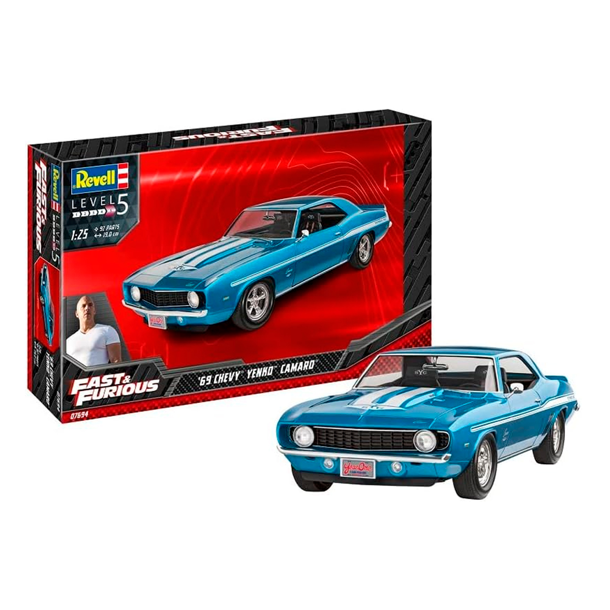 ak-interactive-set-modellismo-1-25-fast-furious-chevrolet-camaro-1969 image 2