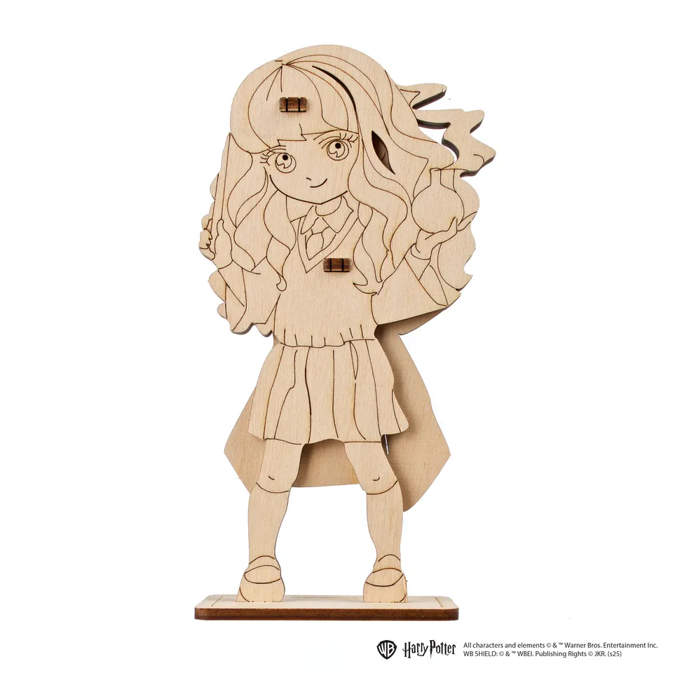 ugears-hermione-granger-modello-3d-da-colorare-in-legno image 1