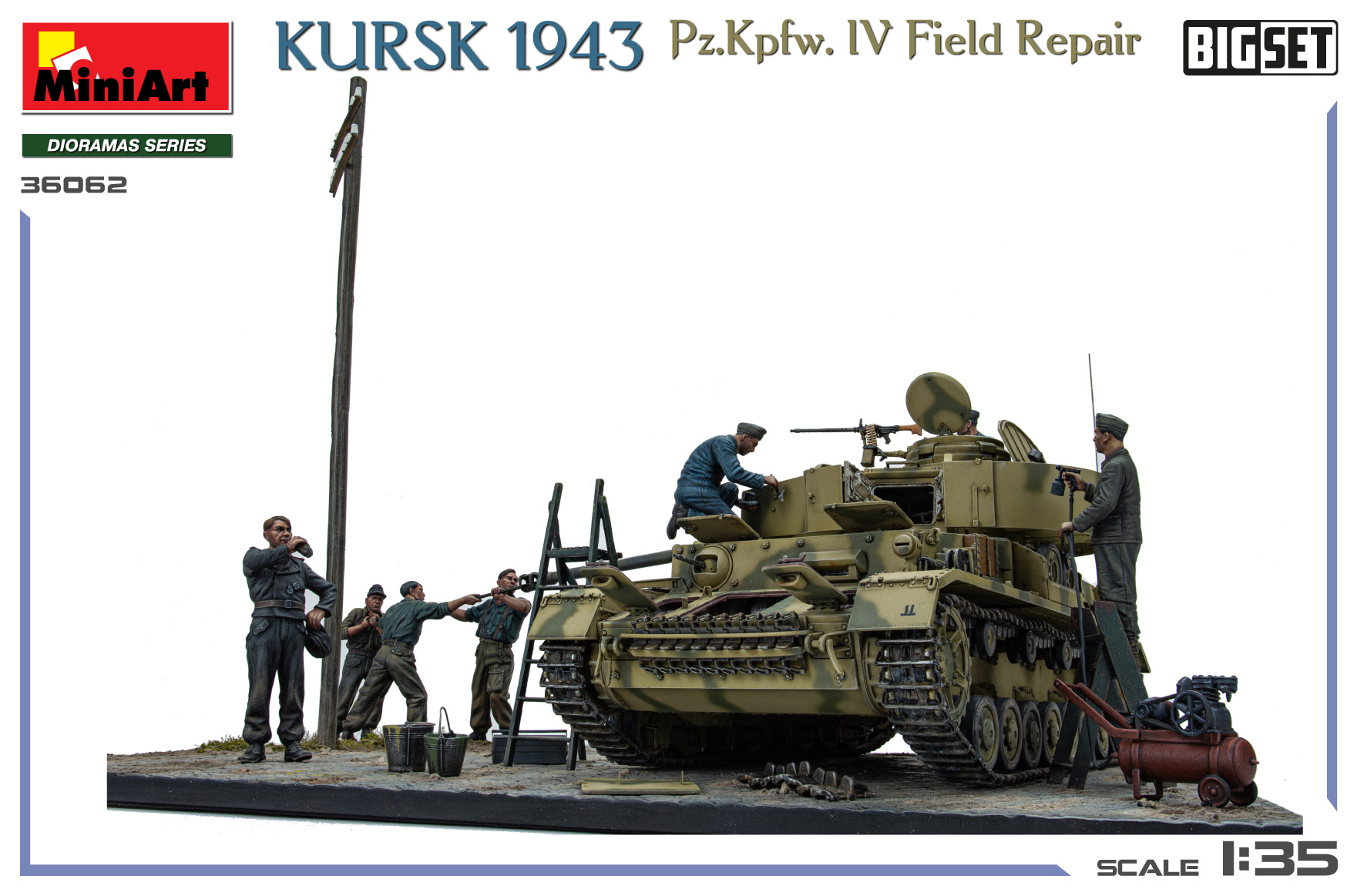 ak-interactive-1-35-kursk-1943-pz-kpfw-iv-field-repair-big-set image 6