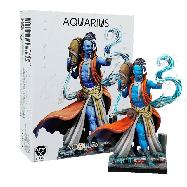 scale75-aquarius-zodiac-mystic-signs-miniatura-in-resina-da-dipingere image 1