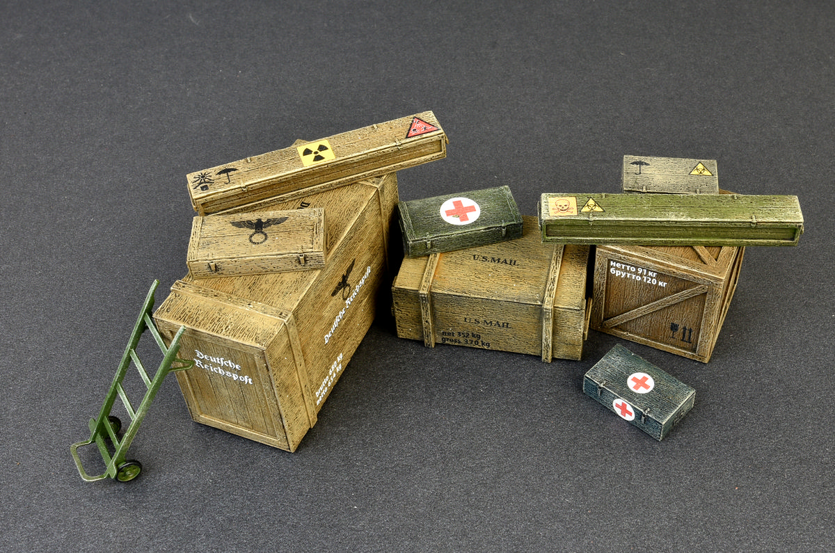ak-interactive-1-35-wooden-boxes-crates-set-di-12-casse-in-legno-per-modellismo image 6