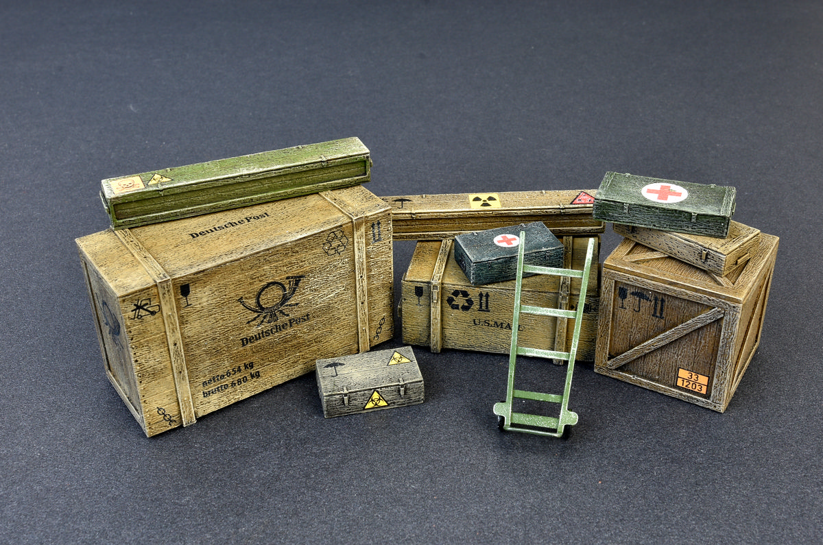 ak-interactive-1-35-wooden-boxes-crates-set-di-12-casse-in-legno-per-modellismo image 7