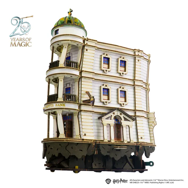ugears-gringotts-bank-marble-run-harry-potter-pista-biglie-motorizzata-usb-c image 1