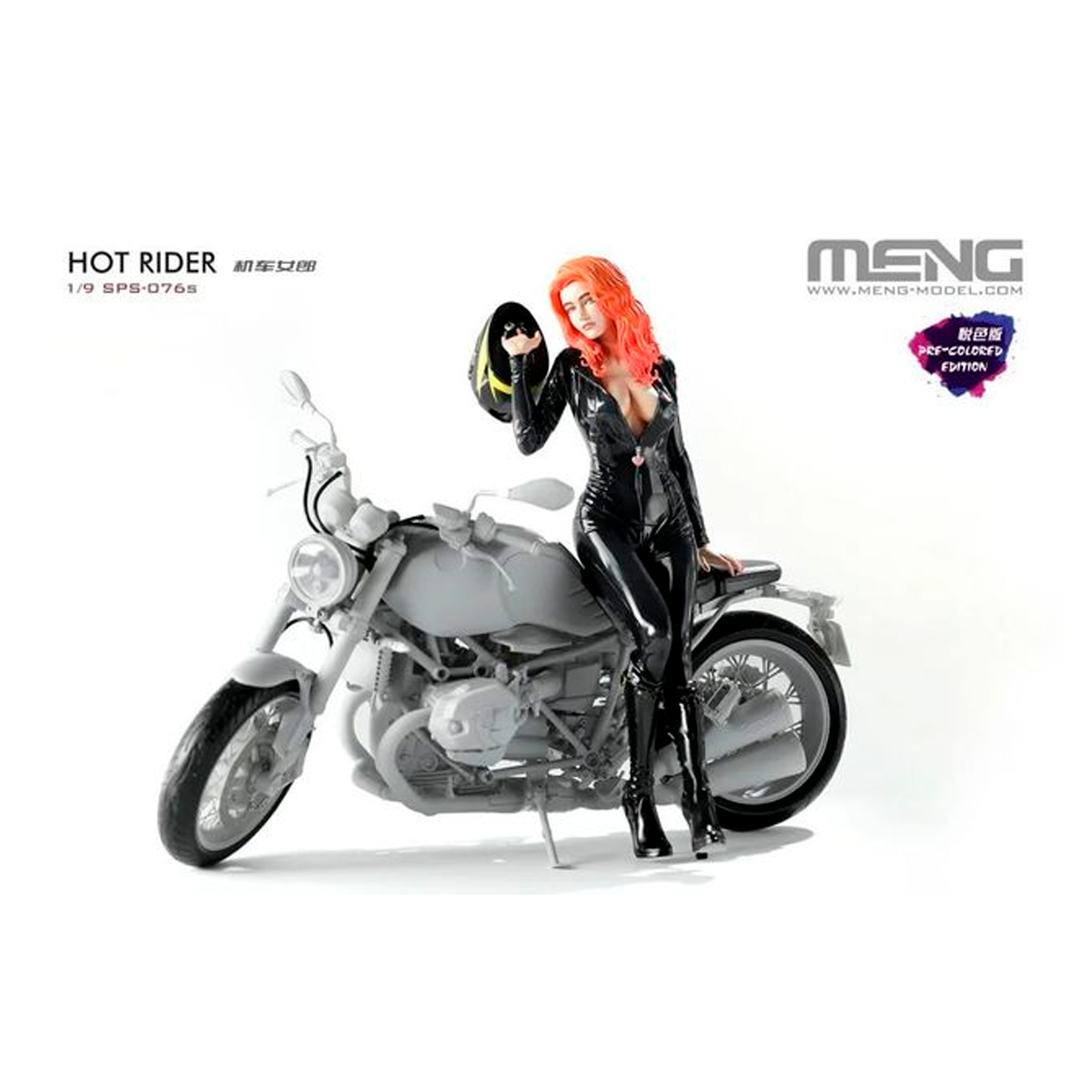 ak-interactive-1-9-hot-rider-kit-moto-pre-colorato-con-pilota image 1