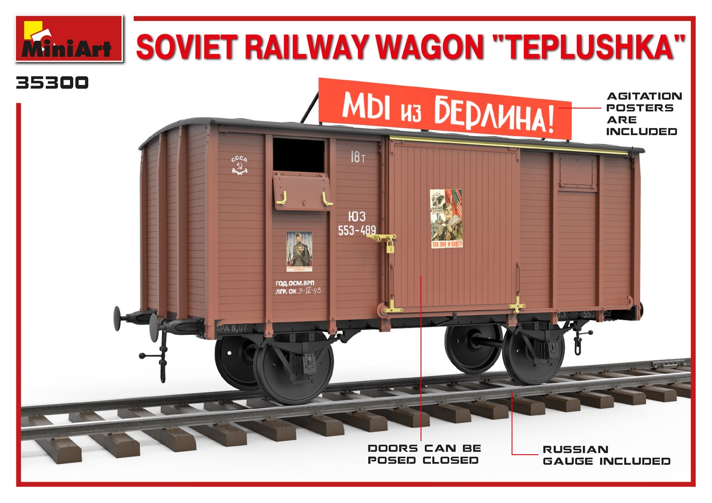 ak-interactive-1-35-soviet-railway-wagon-teplushka-kit-vagone-ferroviario image 2