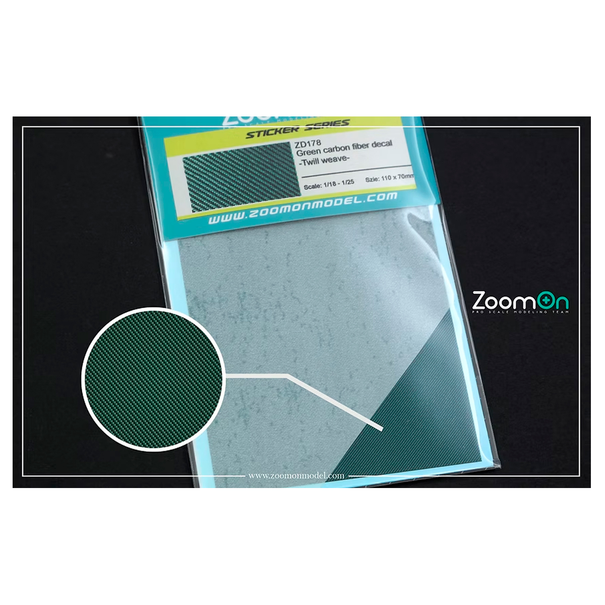 ak-interactive-green-carbon-fiber-decal-twill-weave-decalcomanie-in-fibra-di-car image 1