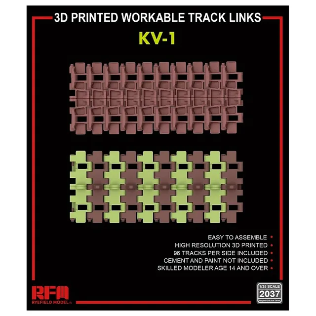 ak-interactive-3d-printed-workable-track-links-per-kv-1-in-scala-1-35 image 1