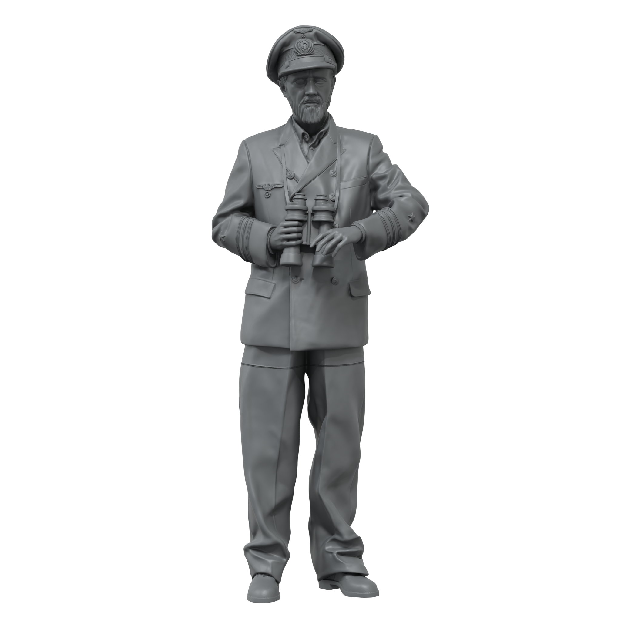 scale75-warfront-u-boat-commander-figura-resina-1-35-da-montare image 2