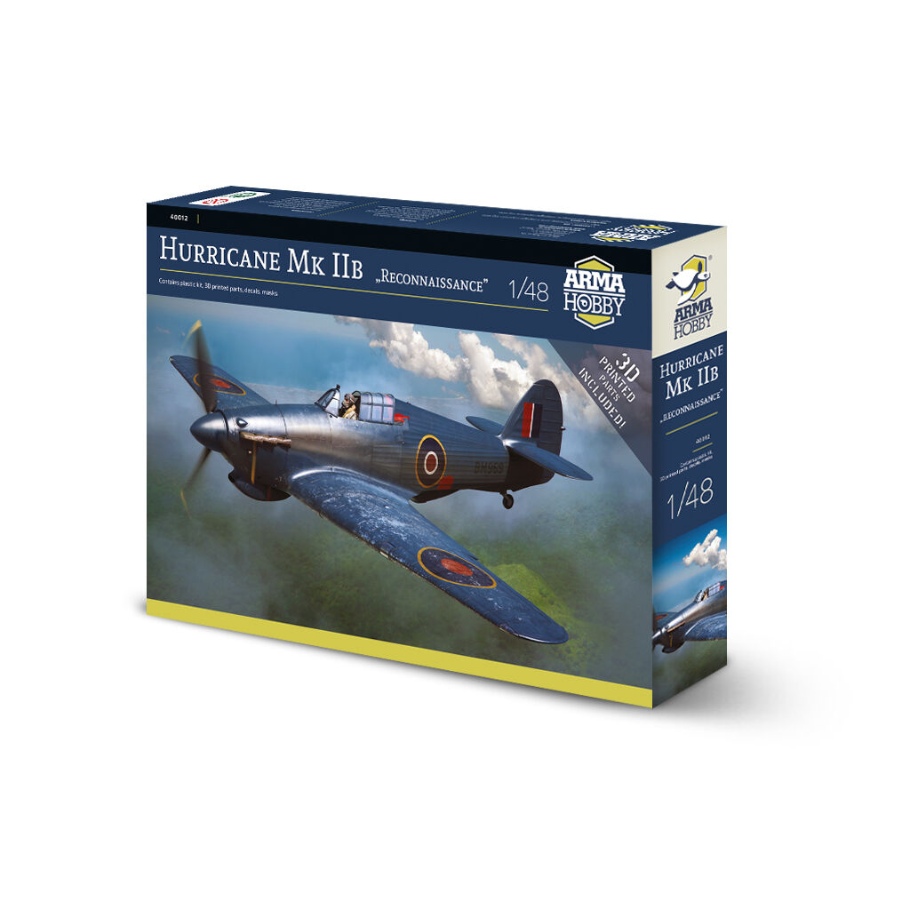 ak-interactive-hurricane-mk-iib-reconnaissance-1-48-kit-aereo-da-costruire-e-dip image 2
