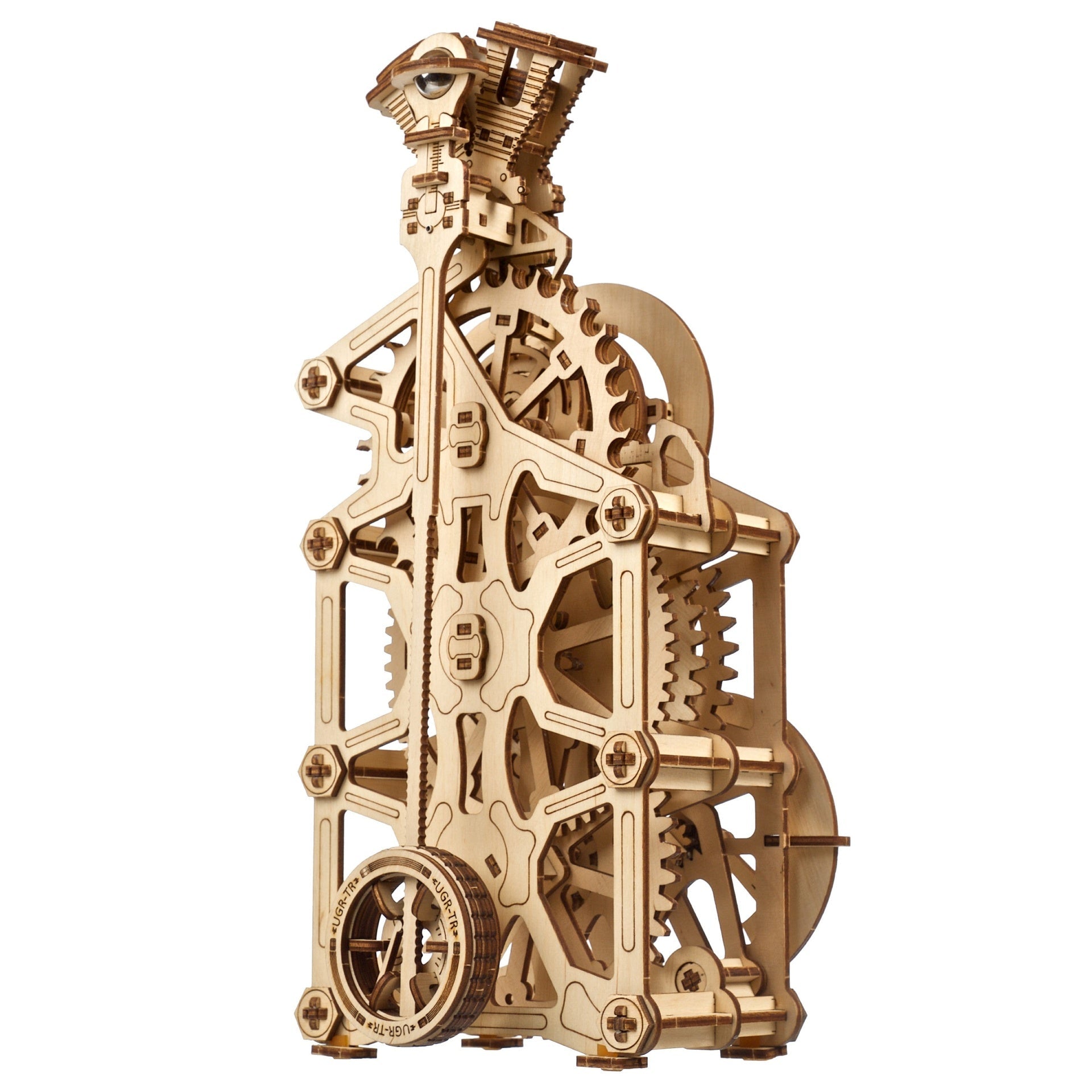 ugears-engine-clock-orologio-meccanico-da-tavolo-a-motore-con-pendolo image 2
