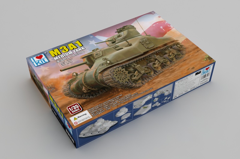 ak-interactive-m3a1-medium-tank-1-35-kit-carro-armato-americano image 2