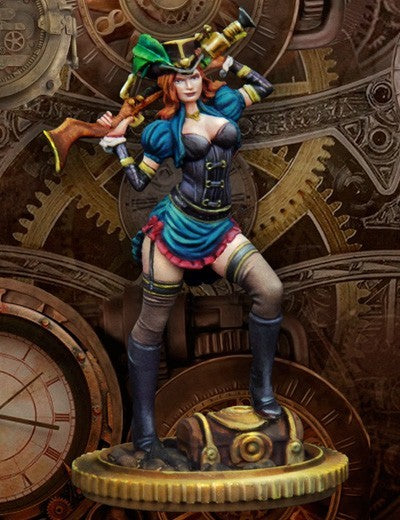 scale75-carla-mc-carthy-35mm-miniatura-in-metallo-bianco-steampunk image 2