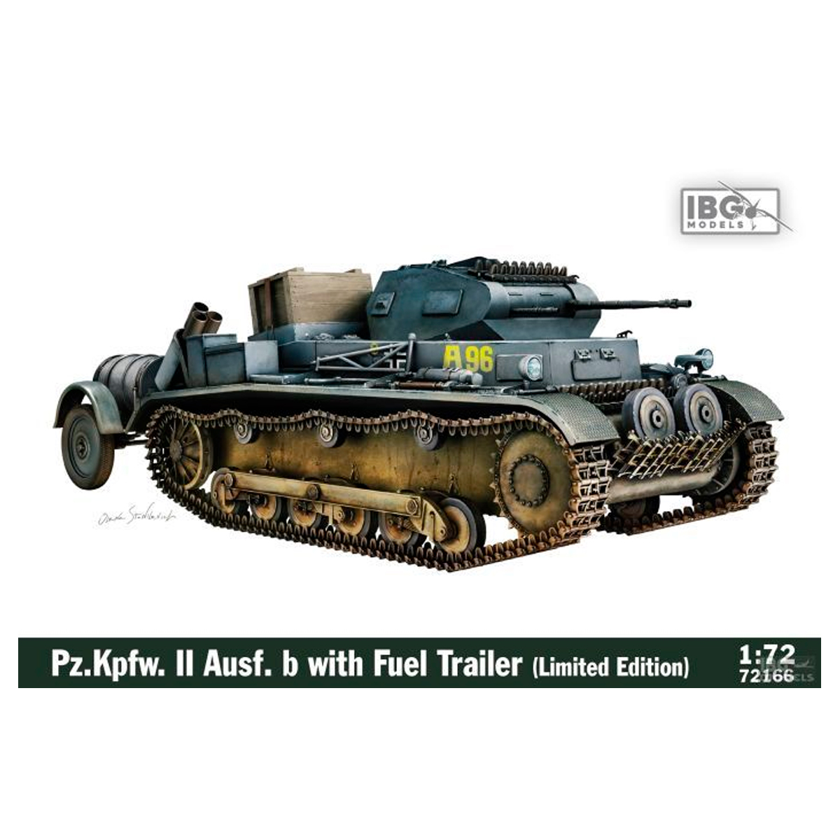 ak-interactive-1-72-panzer-ii-ausf-b-con-rimorchio-carburante-kit-modellismo-edi image 1