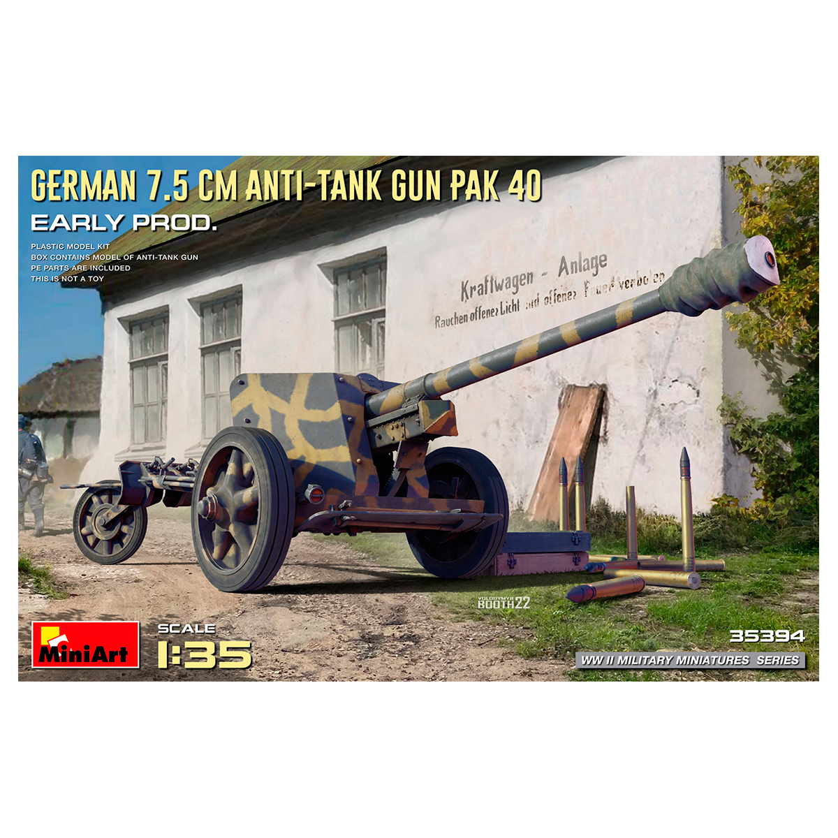 ak-interactive-1-35-german-7-5cm-anti-tank-gun-pak-40-early-prod-kit-modellismo image 1