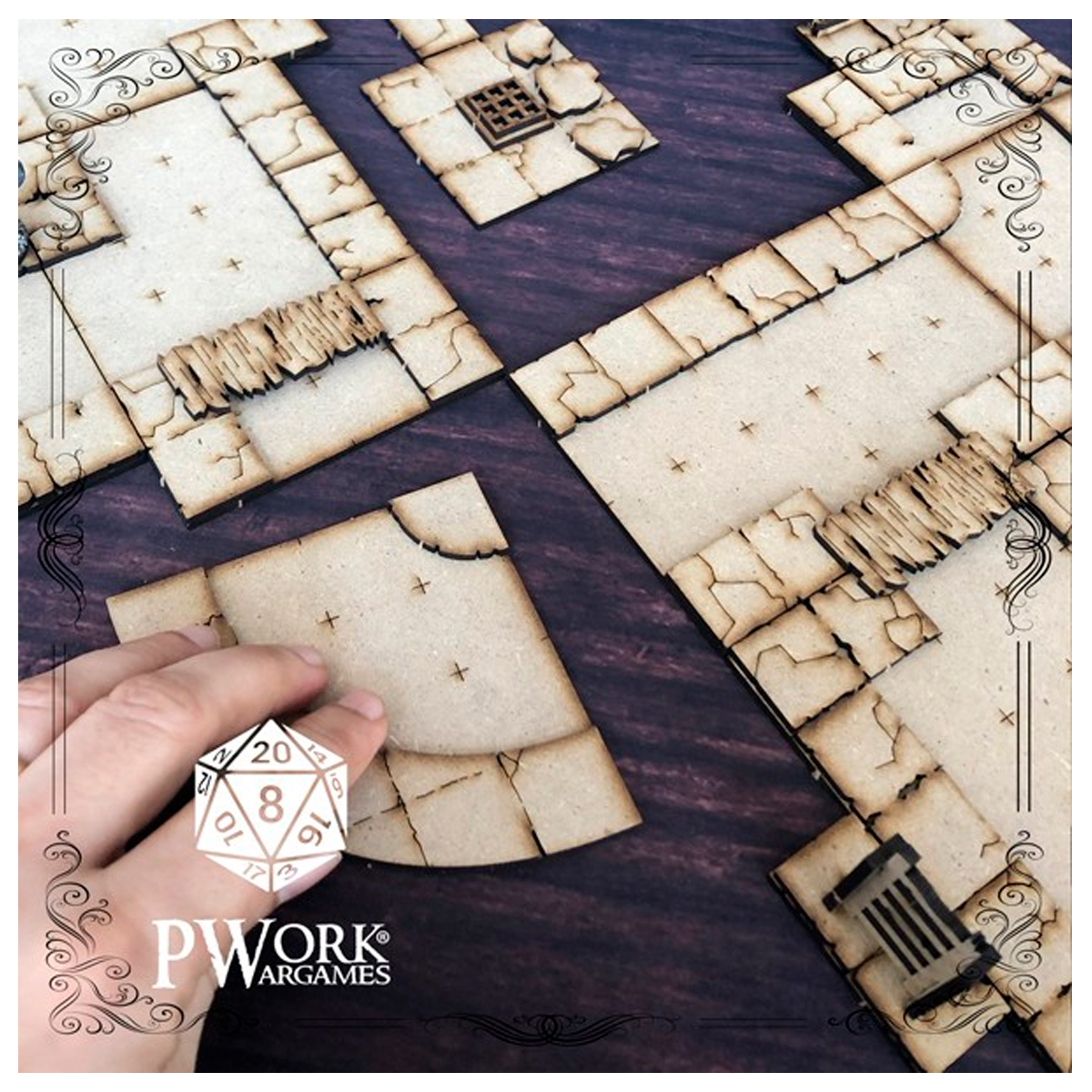 ak-interactive-mdf-fantasy-tiles-the-sewer-set-di-piastrelle-mdf-per-modellismo- image 2