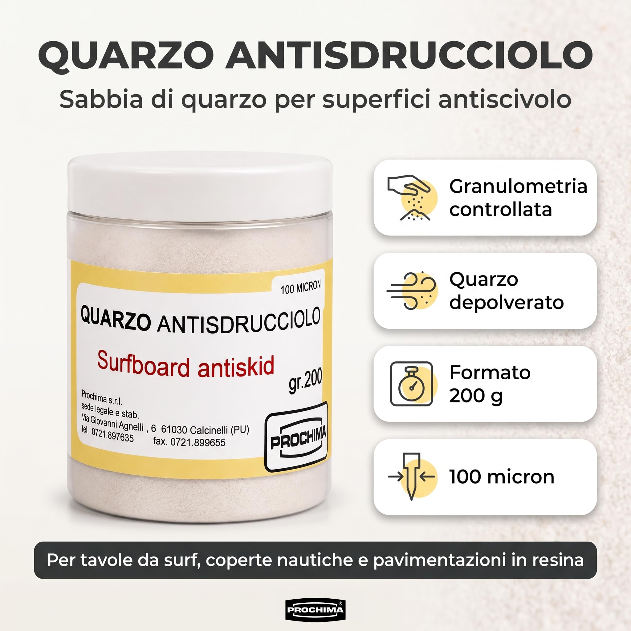 prochima-qa788g200-quarzo-antisdrucciolo-carica-inerte-200-gr image 2