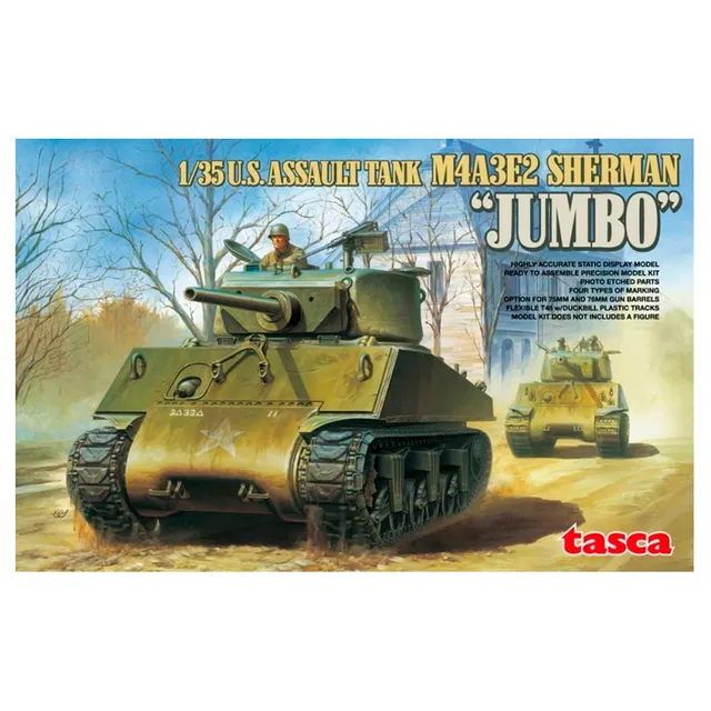 ak-interactive-u-s-assault-tank-m4a3e2-sherman-jumbo-1-35-kit-modello image 1