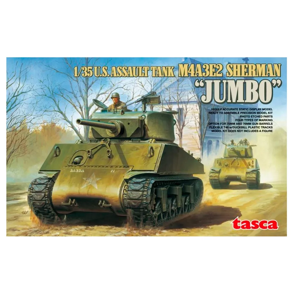 ak-interactive-u-s-assault-tank-m4a3e2-sherman-jumbo-1-35-kit-modello image 1