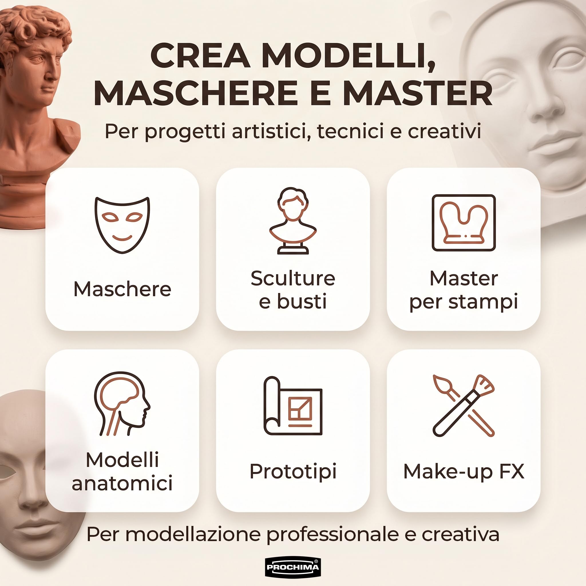 prochima-masterclay-wax-soft-plastilina-a-cera-rossa-senza-zolfo-per-modelli-e-c image 4