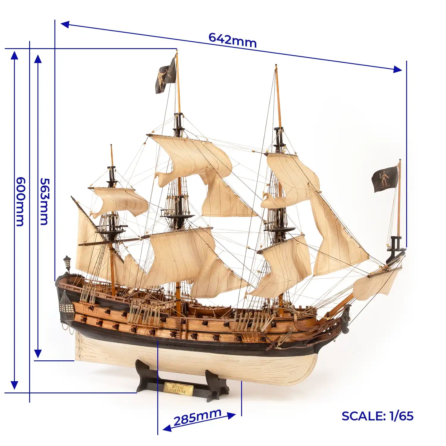 occre-royal-fortune-nave-pirata-kit-modello-nave-in-legno image 3