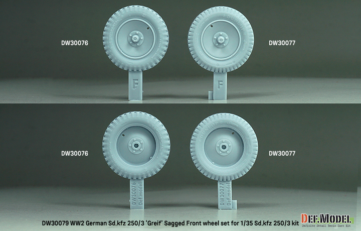 ak-interactive-ww2-german-sd-kfz-250-3-greif-sagged-wheel-set-per-1-35-sd-kfz-25 image 3