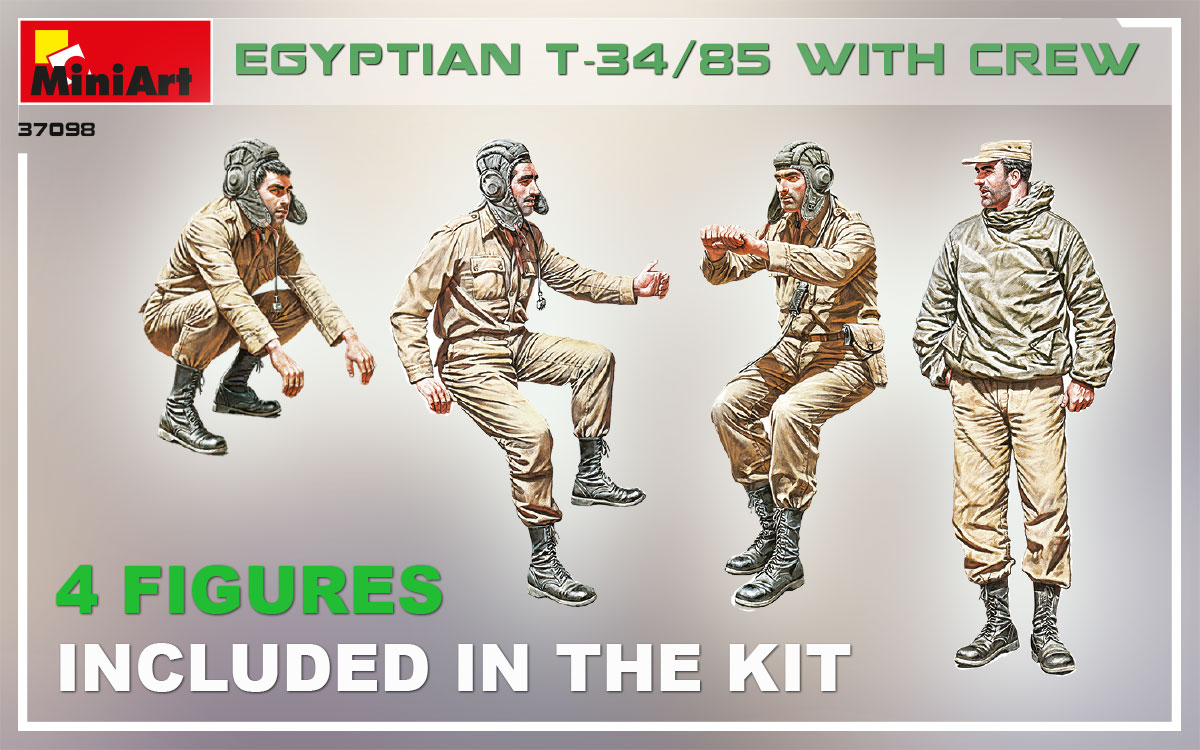 ak-interactive-1-35-egyptian-t-34-85-con-equipaggio-kit-modellismo-carro-armato image 3