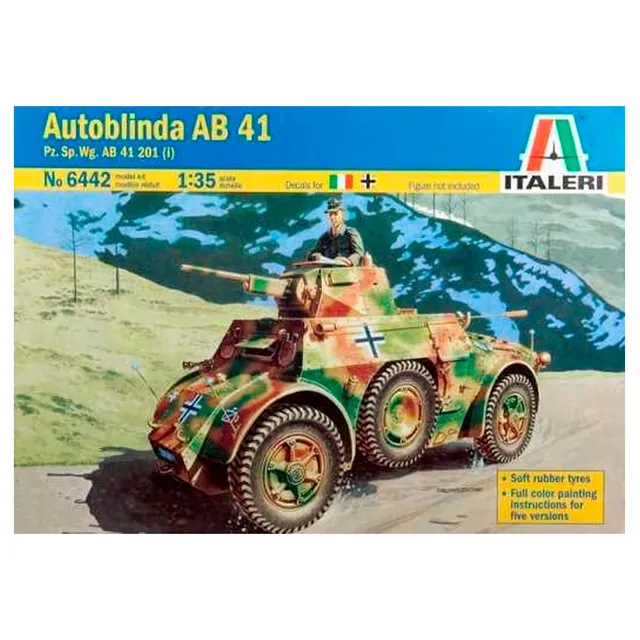 ak-interactive-autoblinda-ab-41-1-35-kit-modellismo-militare image 1