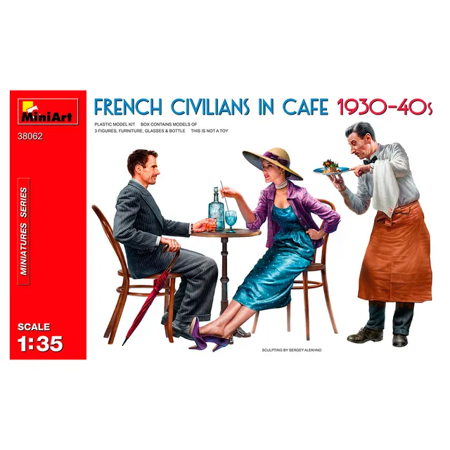 ak-interactive-1-35-french-civilians-in-cafe-1930-40s image 1