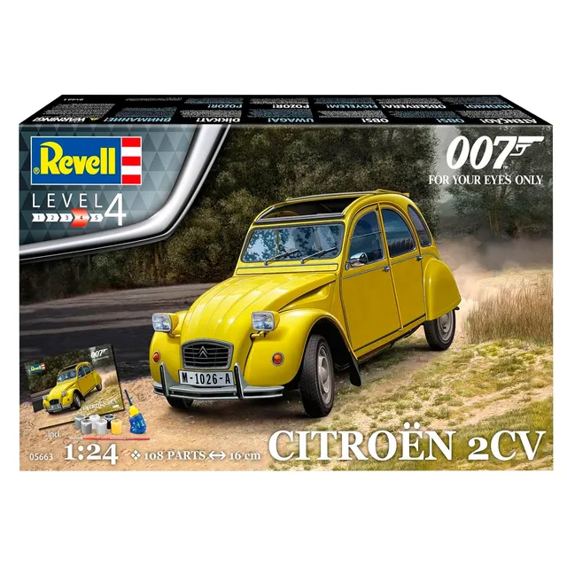 ak-interactive-gift-set-1-24-citroen-2cv-bond-007-kit-con-accessori image 1