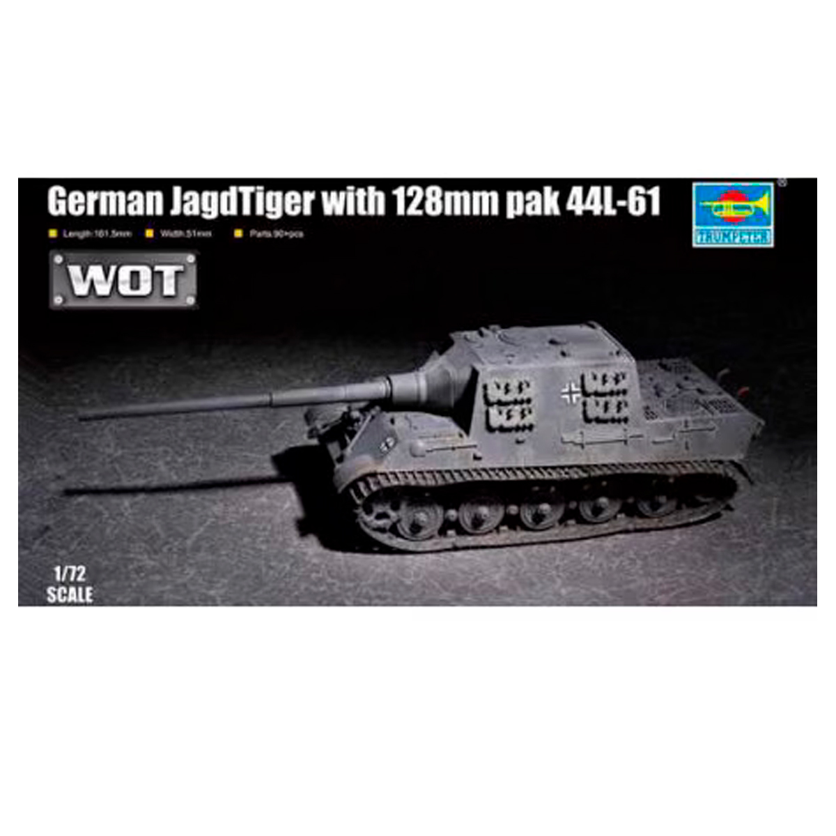 ak-interactive-1-72-jagdtiger-128mm-pak44-l-61-world-of-tanks-kit-modellismo image 1