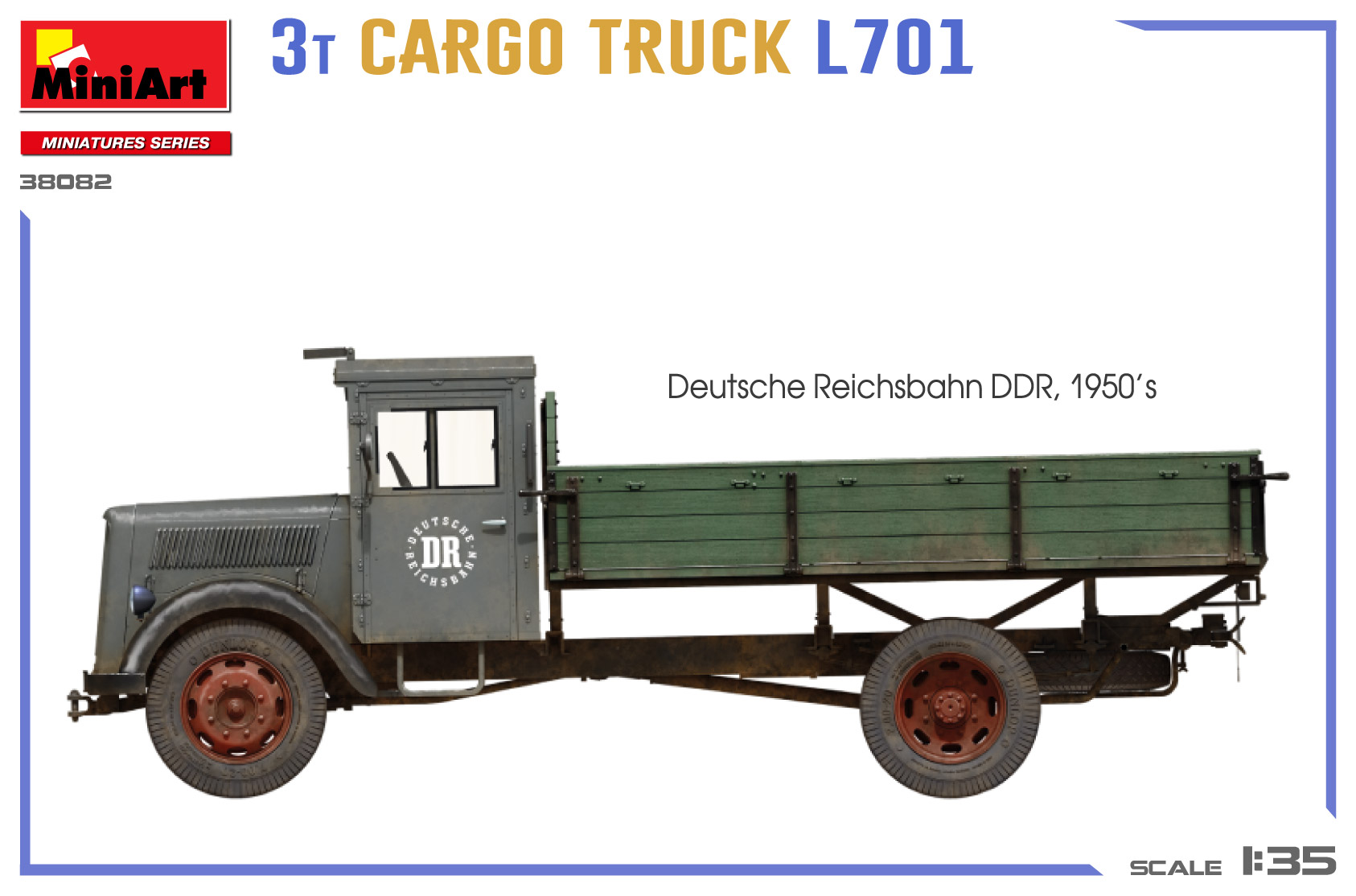 ak-interactive-1-35-3t-cargo-truck-l701-kit-modello-camion-militare image 4