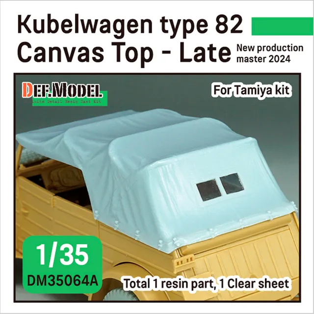ak-interactive-kubellwagen-type-82-canvas-top-late-per-tamiya-1-35-accessorio-te image 1