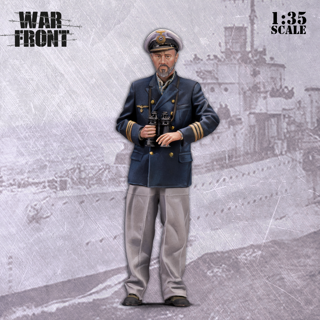scale75-warfront-u-boat-commander-figura-resina-1-35-da-montare image 3