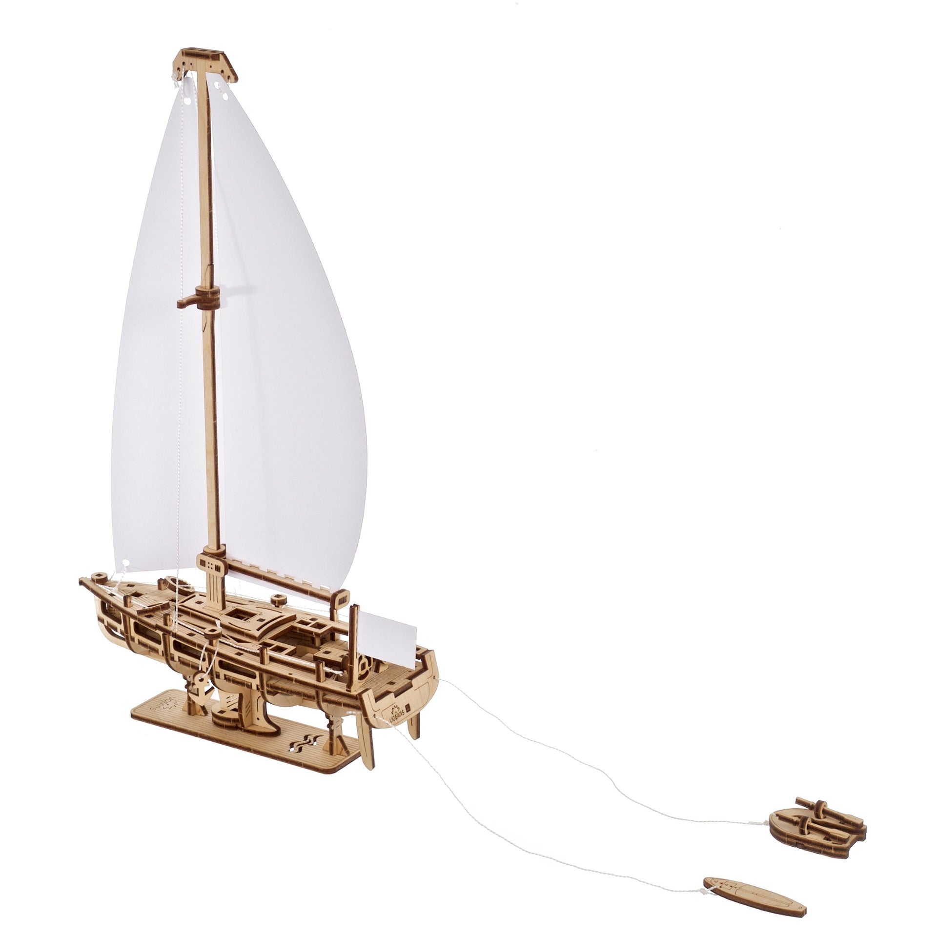 ugears-ocean-beauty-yacht-kit-modellismo-barca-a-vela-in-legno-u-mini image 3