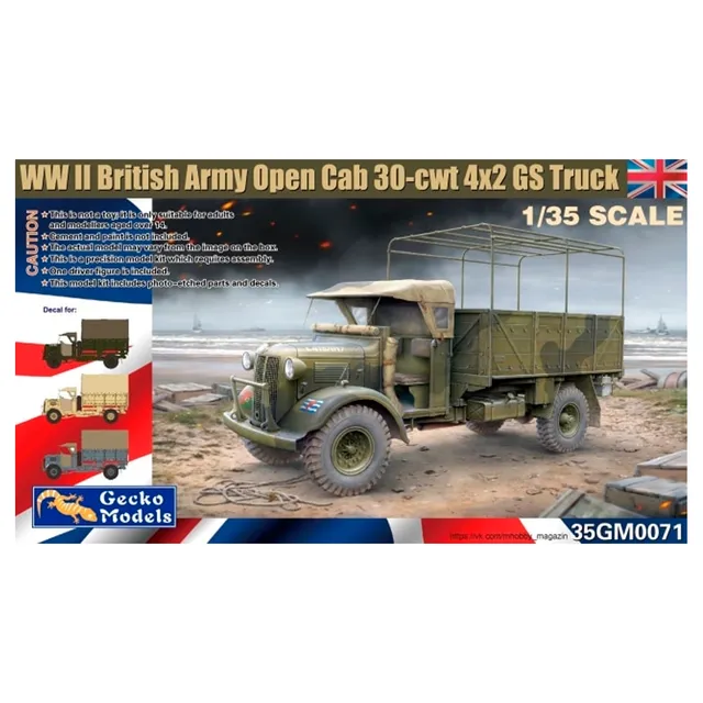 ak-interactive-wwii-british-army-open-cab-30-cwt-4x2-gs-truck-1-35-kit-di-modell image 1