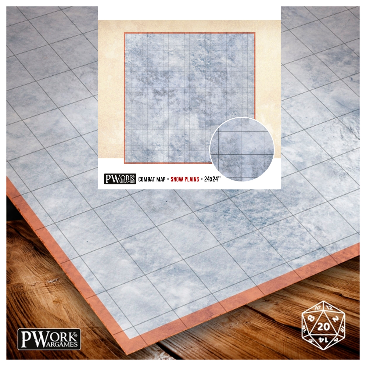 ak-interactive-combat-map-pianura-innevata-24x24-60x60-cm-tappetino-da-gioco-per image 2
