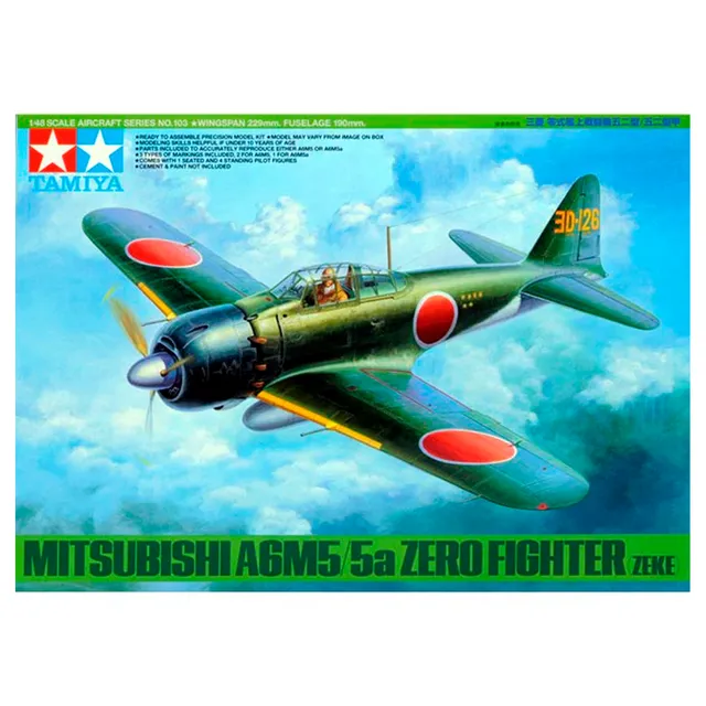 ak-interactive-1-48-mitsubishi-a6m5-5a-zero-fighter-zeke-kit-modellismo image 1