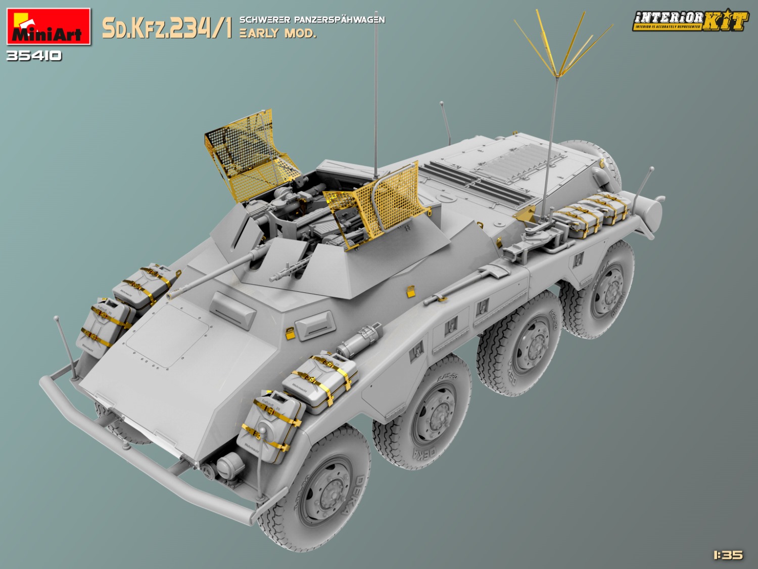 ak-interactive-1-35-sd-kfz-234-1-schwerer-panzersp-hwagen-2-cm-early-mod-kit-con image 6