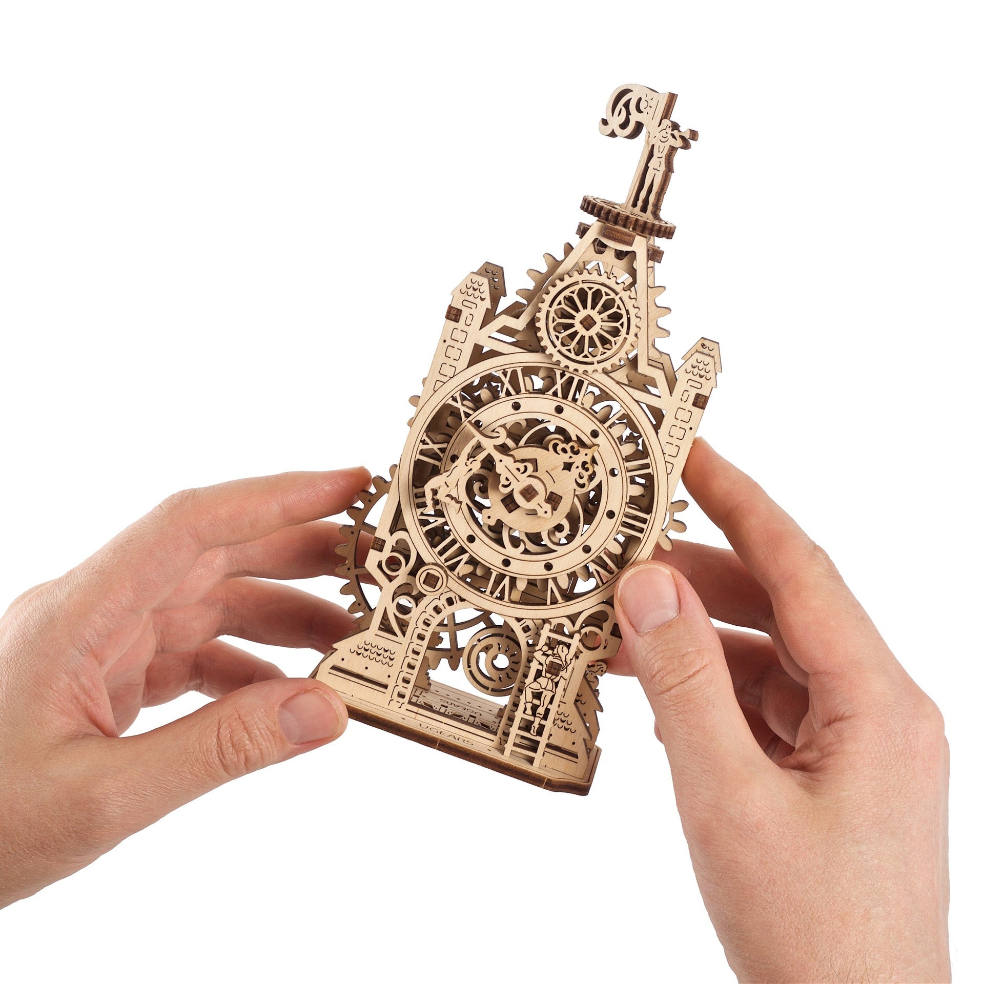 ugears-old-clock-tower-modellino-3d-in-legno-della-torre-dell-orologio-serie-eas image 4