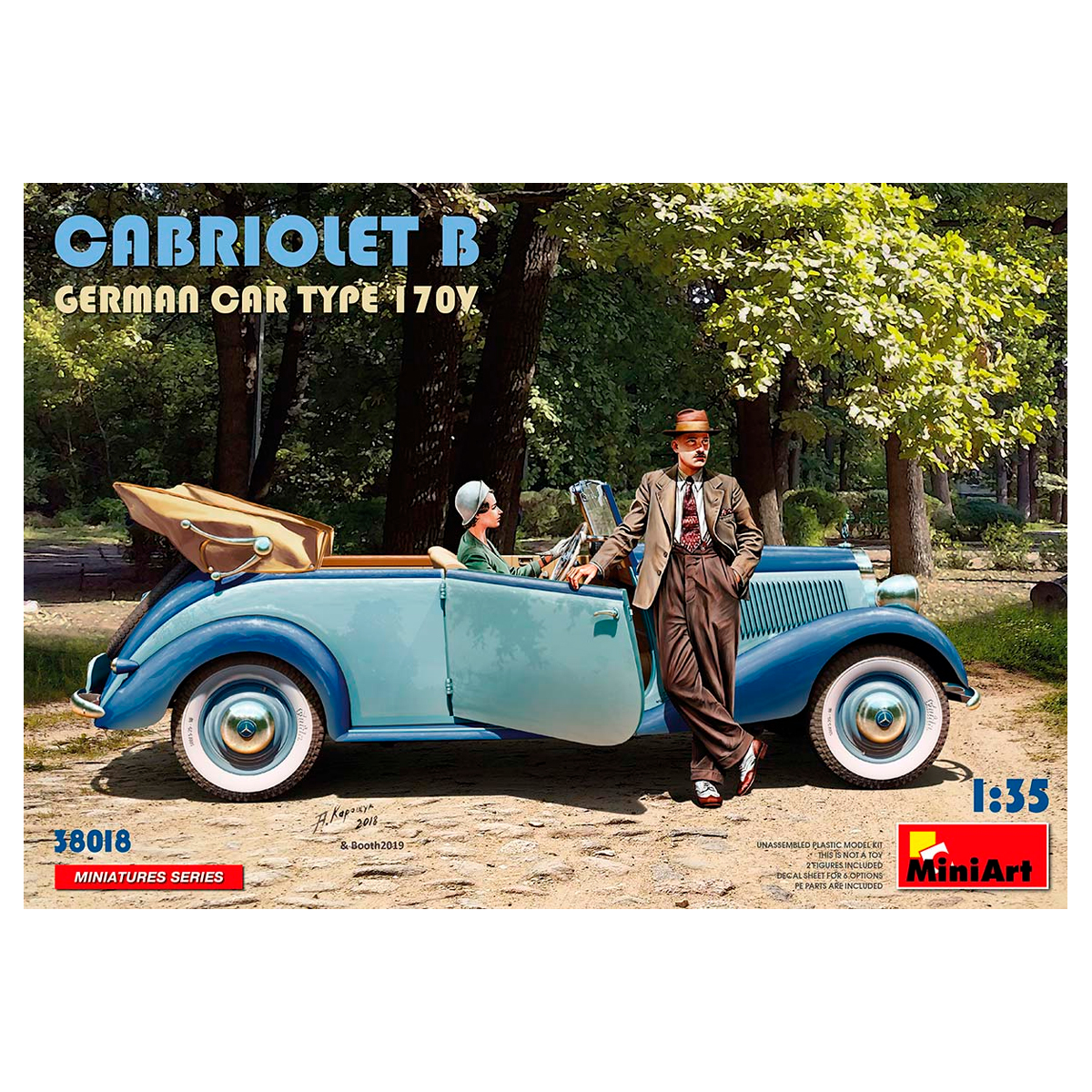 ak-interactive-cabriolet-b-german-car-type-170v-1-35-kit-modellismo image 1