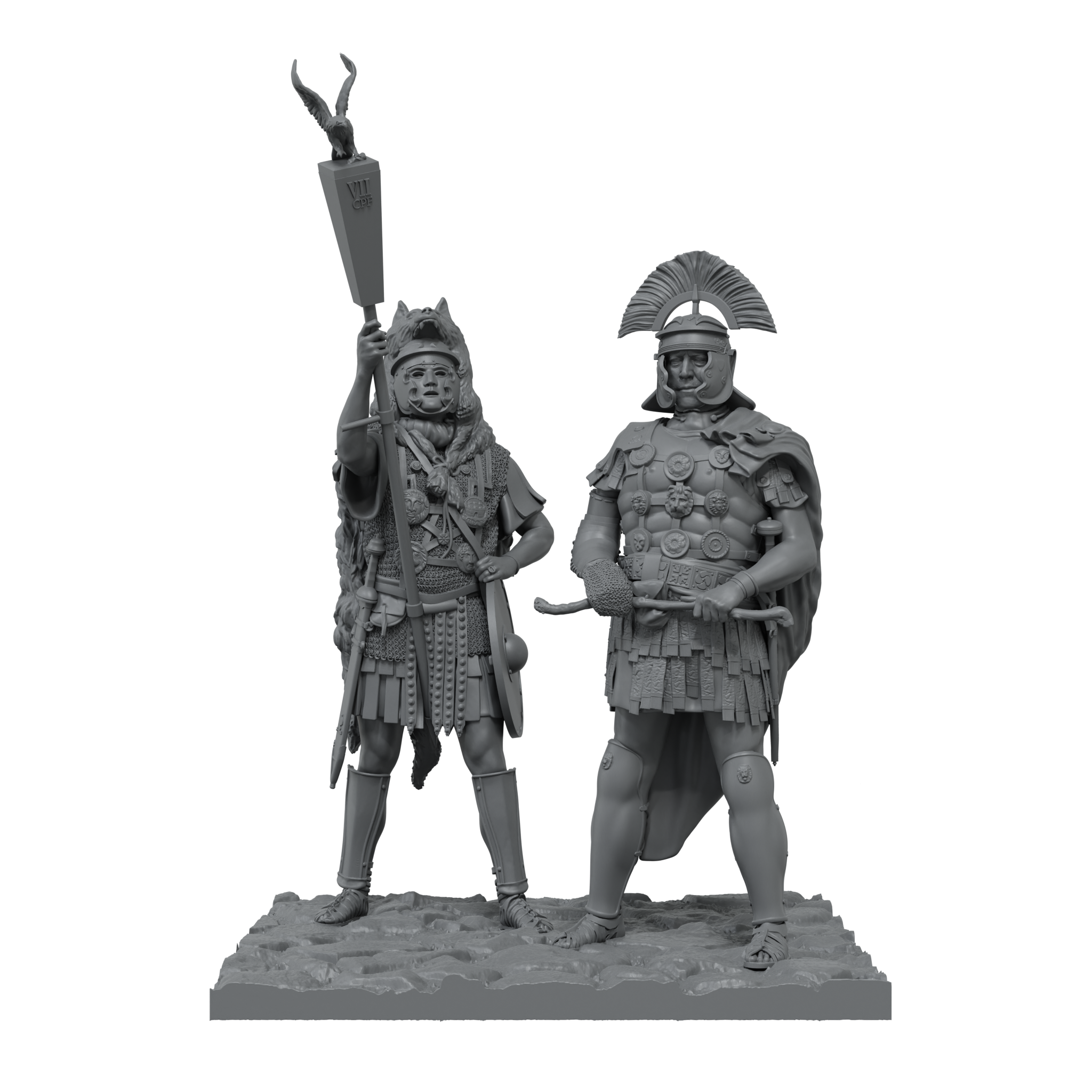 scale75-centvrio-titvs-et-alqvilifer-lepidvs-figura-storica-romana-in-resina-75m image 2