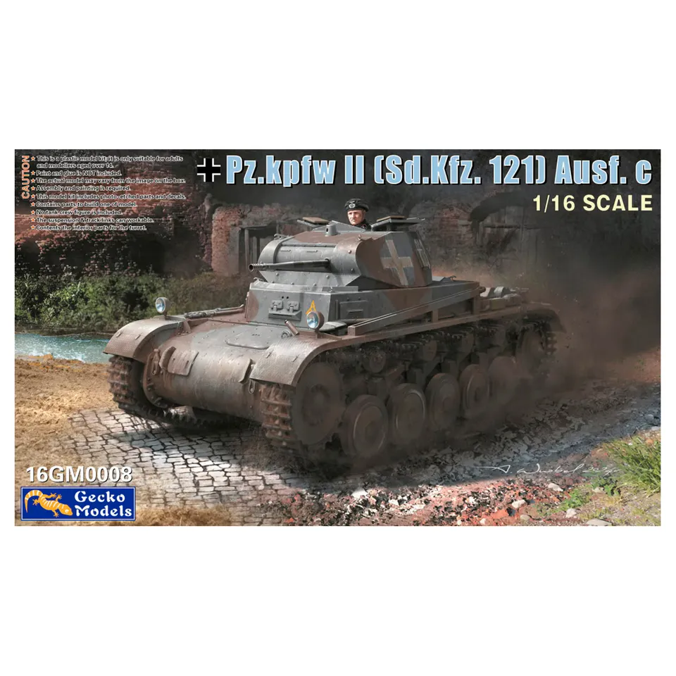 ak-interactive-1-16-pz-kpfw-ii-sd-kfz-121-ausf-a-b-c-kit-carro-armato-tedesco image 1