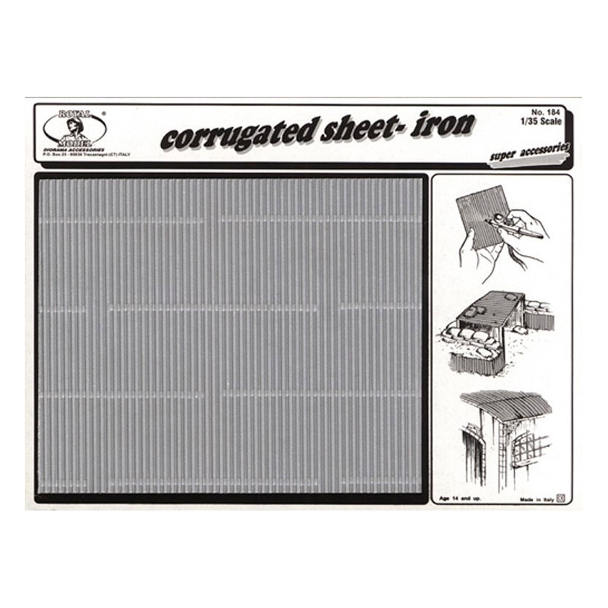 ak-interactive-1-35-corrugated-iron-sheet-lamiera-ondulata-per-diorami image 1