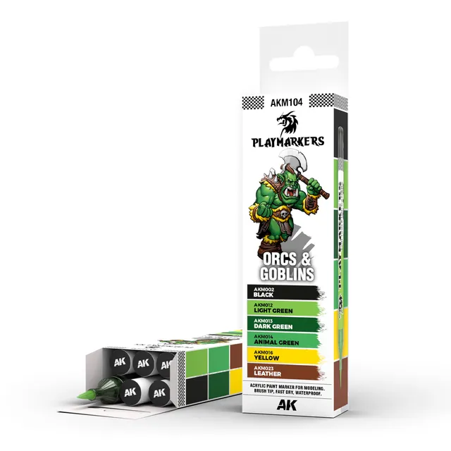 ak-interactive-orcos-y-duendes-playmarker-set-set-di-pennarelli-per-miniature image 1
